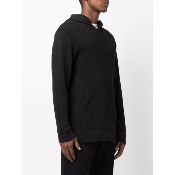 James perse sweatshirt Mens 2‎ Black hooded pullover front pouch supima cotton - Picture 1 of 14